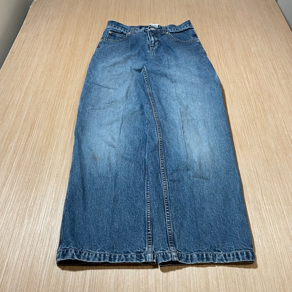 Avirex Carpenter Jeans Kids Medium Wash Wide Leg Baggy Y2K Skater Denim